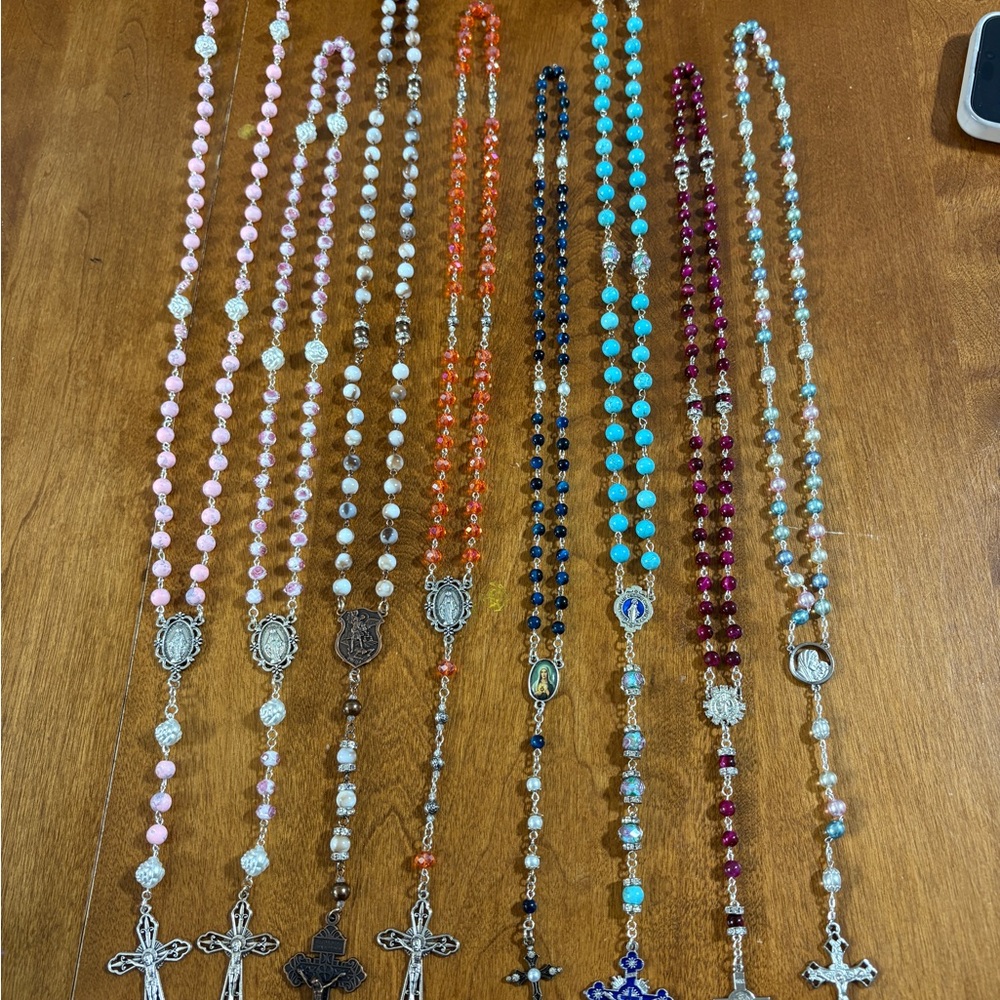 Handmade Beaded Rosary custom